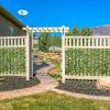 Giantex 3PCS Expandable Artificial Hedges Faux Ivy Leaves Fence, Stretchable Artificial Ivy Privacy Fence Screen Decorative Trellis for Backdrop Outdoor Garden Porch Patio Home Decorations