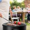 Giantex 3-in-1 Charcoal BBQ Smoker, Outdoor Grill Cooker with Built-in Thermometer and 6 Hooks for Outdoor Backyard Cooking Grilling Camping(Black)