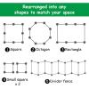 Giantex 40 inch Dog Fence with Door, 16/8 Panels Dog Playpen for Outside Large Dogs, Portable Pet Playpen Fencing Enclosures, Heavy Duty Metal Camping Fences for The Yard (16 Panels, 40 inch)(8 Panels)