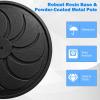 Giantex 40 lbs Patio Umbrella Base, 21.5″ Round Market Umbrella Stand for 1.5”-1.9” Umbrella Poles, Heavy Duty Resin Base with Metal Support Holder for Deck Garden Poolside (40 lbs)(40.0 Pounds)
