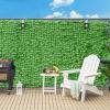 Giantex 4PCS Artificial Ivy Privacy Fence Screen, 118″ x 39.4″ Artificial Hedges Fence Faux Ivy Vine Greenery Wall, Outdoor Privacy Fence Covering for Yard Garden Patio Decoration, Dark Green)(Green)