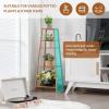 Giantex 4-tier Bamboo Plant Stand, 39” Ladder Shelf Corner Storage Shelving, Flower Pot Rack Display Shelf, Indoor Outdoor Flower Holder Planter for Living Room Patio Balcony (Brown)