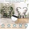 Giantex 5 Tier Metal Plant Stand Indoor, Creative Heart-shaped Ladder Plant Shelf with Hanging Hook for Multiple Plants, Tiered Flower Display Shelf, Tall Plant Stand for Valentine’s Day Home Holiday(Black)