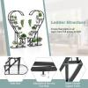 Giantex 5 Tier Metal Plant Stand Indoor, Creative Heart-shaped Ladder Plant Shelf with Hanging Hook for Multiple Plants, Tiered Flower Display Shelf, Tall Plant Stand for Valentine’s Day Home Holiday(Black)