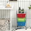 Giantex 6 Storage Drawer Cart Rolling Organizer Cart for Tools Scrapbook Paper Home Office School Multipurpose Mobile Utility Cart (Beige & Yellow)(Multicolor)