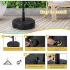 Giantex 75lbs Fillable Umbrella Base, 20 inch Water and Sand Filled Umbrella Stand, Fit 1.5″-1.9″ Umbrella Pole, HDPE Weighted Market Table Umbrella Holder for Outdoor Deck Garden Poolside(75.0 Pounds)