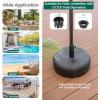 Giantex 75lbs Fillable Umbrella Base, 20 inch Water and Sand Filled Umbrella Stand, Fit 1.5″-1.9″ Umbrella Pole, HDPE Weighted Market Table Umbrella Holder for Outdoor Deck Garden Poolside(66.0 Pounds)