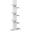 Giantex 7-Tier Bookshelf, Multipurpose Storage Shelf Space-Saving Bookcase Wood Display Shelf Stand for Books Photos Artwork, Pot Plant, Storage Holder Rack w/ 8 Open Well-Arranged Shelves, White(White)