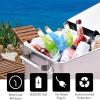 Giantex 80 Quart Rolling Patio Cooler Cart with Bottom Storage Shelf & Drain, Outdoor Ice Chest with Lockable Wheels, Bottle Opener & Cap Catcher, for Party Poolside Backyard BBQ(Silver + Black)