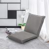 Giantex Adjustable Mesh Floor Sofa Chair, 6-Position Multi-Angle Padded Floor Chair, Cushioned Back Support Versatile, Video Game Chairs for Meditation Seminars Reading TV Watching or Gaming(Grey)