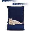 Giantex Adjustable Mesh Floor Sofa Chair, 6-Position Multi-Angle Padded Floor Chair, Cushioned Back Support Versatile, Video Game Chairs for Meditation Seminars Reading TV Watching or Gaming(Navy)