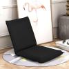 Giantex Adjustable Mesh Floor Sofa Chair, 6-Position Multi-Angle Padded Floor Chair, Cushioned Back Support Versatile, Video Game Chairs for Meditation Seminars Reading TV Watching or Gaming(Black)