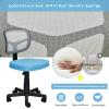 Giantex Armless Desk Chair, Low-Back Computer Chair Ergonomic Small Task Chair with Adjustable Height, Y-Shaped Support for Adults Teens Kids, 360° Swivel Office Chair (Blue)(Blue)