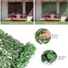 Giantex Artificial Faux Ivy Privacy Fence, 118″x59″ Artificial Hedge Faux Ivy Vine Leaf Greenery Wall Screen, Decorative Trellis Fence Covering for Outdoor Porch Garden Patio(95”x59″)