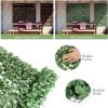 Giantex Artificial Faux Ivy Privacy Fence, 118″x59″ Artificial Hedge Faux Ivy Vine Leaf Greenery Wall Screen, Decorative Trellis Fence Covering for Outdoor Porch Garden Patio(118″x59″)