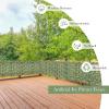 Giantex Artificial Faux Ivy Privacy Fence, 118″x59″ Artificial Hedge Faux Ivy Vine Leaf Greenery Wall Screen, Decorative Trellis Fence Covering for Outdoor Porch Garden Patio(118″x59″)