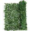 Giantex Artificial Faux Ivy Privacy Fence, 118″x59″ Artificial Hedge Faux Ivy Vine Leaf Greenery Wall Screen, Decorative Trellis Fence Covering for Outdoor Porch Garden Patio(118″x59″)