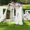 Giantex Birdcage Shape Gazebo – 9.4′ H x 6.8′ W Metal Arch Trellis for Climbing Plants Clematis Vines, French Style Pergola Pavilion Garden Arbor for Weddings Photoshoots Ceremony Party Outdoor Decor