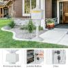Giantex Cast Aluminum Mailbox with Post – Locking Residential Mailboxes for Outside with Keys, Baffle Door, Expansion Bolts, Address Panel, In-Ground Rust-Proof Large Security Postal Mailbox (Bronze)(White)