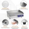Giantex Commercial Griddle, 22″ Electric Griddle 2000W, Cast Iron Griddle, Stainless Steel Frame, 122℉-572℉ Adjustable Temperature Control, Removable Oil Storage Box, Restaurant Teppanyaki Grill