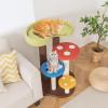 Giantex Cute Cat Tree – 37 Inches Mushroom Cat Tower with 3 Full-Wrapped Sisal Scratching Post, Padded Top Perch, Washable Mat, Multi-Level Cat Activity Tree for Indoor Cats Kitten
