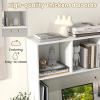 Giantex Desktop Bookshelf, Countertop Storage Hutch with 4 Shelves for Computer Desk, Dressing Tabletop Display Rack, Multipurpose Desk Hutch Storage Organizer for Home Office Dorm (Black)(White)