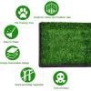 Giantex Dog Puppy Pet Potty Pad, Home Training Toilet Pad, Grass Surface Portable Dog Mat Turf Patch Bathroom Indoor Outdoor (30″x20″)