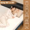 Giantex Electric Heated Mattress Pad, King Size Electric Mattress Pads Bed Warmer with Dual Controller, Heating Pads w/ 9 Heating & 9-Hour Time Settings (King)(King)