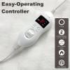 Giantex Electric Heated Mattress Pad, King Size Electric Mattress Pads Bed Warmer with Dual Controller, Heating Pads w/ 9 Heating & 9-Hour Time Settings (King)(Queen)