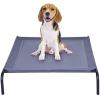 Giantex Elevated Pet Bed for Medium Large Dogs, Keep Pets Cool, Portable Raised Pet Cot Indoor Outdoor Camping, Waterproof Breathable Mat Steel Frame, Easy Assembly (Large)(X-Large)