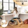 Giantex Ergonomic Kneeling Chair, Posture Chair for Desk with Cushion, Solid Wood Frame, Max Load 330 Lbs, Comfortable Ergo Rocking Kneel Chair for Office Home Study (Black)(Black)