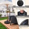Giantex Fillable Umbrella Base, 22 inch Umbrella Stand Water and Sand Filled, Up to 102lbs, Fit 1.5″-1.9″ Umbrella Pole, HDPE Weighted Market Table Umbrella Holder for Outdoor Deck Garden