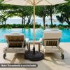Giantex Fillable Umbrella Base, 22 inch Umbrella Stand Water and Sand Filled, Up to 102lbs, Fit 1.5″-1.9″ Umbrella Pole, HDPE Weighted Market Table Umbrella Holder for Outdoor Deck Garden