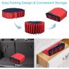 Giantex Foldable Pet Swimming Pool Dog Bath Pool with Anti-Slip Bottom, Portable PVC Pets Bathing Tub Kiddie Pools for Dogs Cats Kids, Easy to Drain, Collapsible Dog Pet Pool (XXL-63inch, Red)