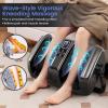 Giantex Foot Massager with Heat and Remote Control, Calf Massager with 3 Massage Settings, Timer, Washable Cover, Adjustable Stand, Foot Massage Machine for Calf Arms Relax, Gift for Women Men(Grey)(Grey)