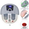 Giantex Foot Spa, Foot Bath Massager with Heat, Bubbles, 16 Pedicure Shiatsu Roller Massage Points, Adjustable Time & Temperature, Led Display, Drainage Pipe, Foot Soak Tub, Pedicure Foot Spa,Grey