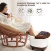 Giantex Foot Spa, Foot Bath Massager with Heat, Bubbles, 16 Pedicure Shiatsu Roller Massage Points, Adjustable Time & Temperature, Led Display, Drainage Pipe, Foot Soak Tub, Pedicure Foot Spa, Brown