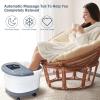 Giantex Foot Spa, Foot Bath Massager with Heat, Bubbles, 16 Pedicure Shiatsu Roller Massage Points, Adjustable Time & Temperature, Led Display, Drainage Pipe, Foot Soak Tub, Pedicure Foot Spa,Grey