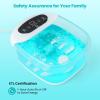 Giantex Foot Spa with Heat and Massage – Feet Bath Soak Tub w/Bubble, Vibration, Removable Pedicure Stone, Massage Beads, Auto Shut-Off, Relieve Feet Stress, Pedicure Foot Soaker Tub (Blue)(Turquoise)