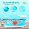 Giantex Foot Spa with Heat and Massage – Feet Bath Soak Tub w/Bubble, Vibration, Removable Pedicure Stone, Massage Beads, Auto Shut-Off, Relieve Feet Stress, Pedicure Foot Soaker Tub (Blue)(Turquoise)