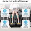 Giantex Foot and Calf Massager with Heat – Shiatsu Foot Massager Machine with Vibration, Deep Kneading, 3-Level Intensity Modes, Electric Foot Massager for Tired Feet, Leg, Calf Pain Relief (Red)(Grey)