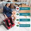 Giantex Foot and Calf Massager with Heat – Shiatsu Foot Massager Machine with Vibration, Deep Kneading, 3-Level Intensity Modes, Electric Foot Massager for Tired Feet, Leg, Calf Pain Relief (Red)(Red)