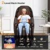 Giantex Full Body Massage Chair, Electric Recliner Chair with SL Track, Air Bag, Zero-Gravity, Back Heater, Foot Roller, Bluetooth, Shoulder Detector, 8 Auto Modes, Free Indoor Delivery