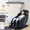 Giantex Full Body Massage Chair, Electric Recliner Chair with SL Track, Air Bag, Zero-Gravity, Heater, Foot Roller, Bluetooth, Shoulder Detector, 8 Auto Modes, Free Indoor Delivery