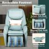 Giantex Full Body Massage Chair, Zero Gravity SL Track Electric Recliner with Reversible Footrest, Back Heater, Wheels & Pillow, Shoulder Detection, Calf Airbag, No Installation, Free Indoor Delivery(Green)
