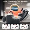 Giantex Full Body Massage Chair, Zero Gravity SL Track Electric Recliner with Reversible Footrest, Back Heater, Wheels & Pillow, Shoulder Detection, Calf Airbag, No Installation, Free Indoor Delivery(Black)