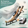 Giantex Full Body Massage Chair, Zero Gravity SL Track Electric Recliner with Reversible Footrest, Back Heater, Wheels & Pillow, Shoulder Detection, Calf Airbag, No Installation, Free Indoor Delivery(Green)