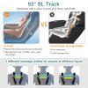 Giantex Full Body Massage Chair, Zero Gravity Shiatsu Massage Recliner with SL Track, Voice Control, Heat, Foot Roller, Thai Yoga Stretch, Airbags, 12 Auto Modes, 5 Manual Modes, Free Indoor Delivery(Brown+white)