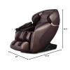 Giantex Full Body Massage Chair, Zero Gravity Shiatsu Massage Recliner with SL Track, Voice Control, Heat, Foot Roller, Thai Yoga Stretch, Airbags, 12 Auto Modes, 5 Manual Modes, Free Indoor Delivery(Brown)