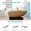 Giantex Full Body Massage Chair, Zero Gravity Shiatsu Massage Recliner with SL Track, Voice Control, Heat, Foot Roller, Thai Yoga Stretch, Airbags, 12 Auto Modes, 5 Manual Modes, Free Indoor Delivery(Brown+white)